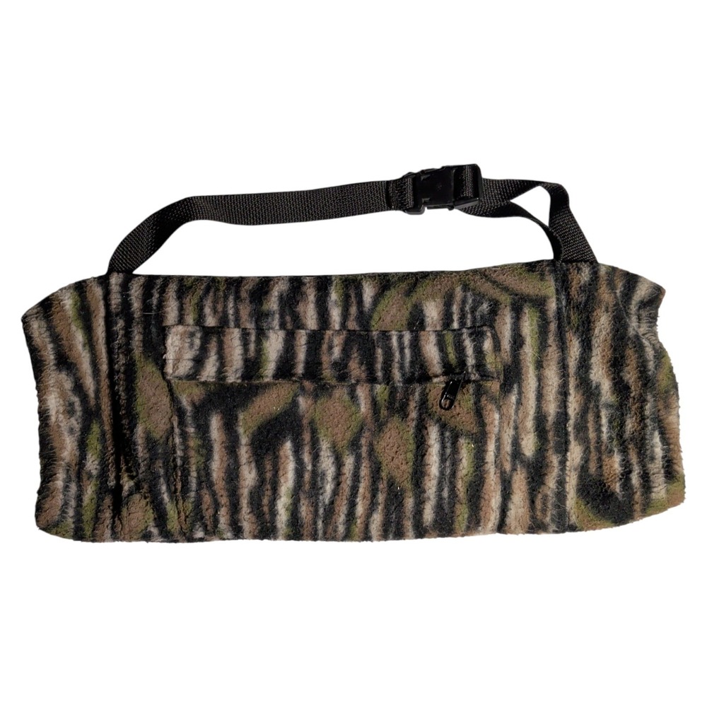 Vintage Cabelas Hand Warmer Pouch Camo Thinsulate Muff Belt Hunting Fishing USA